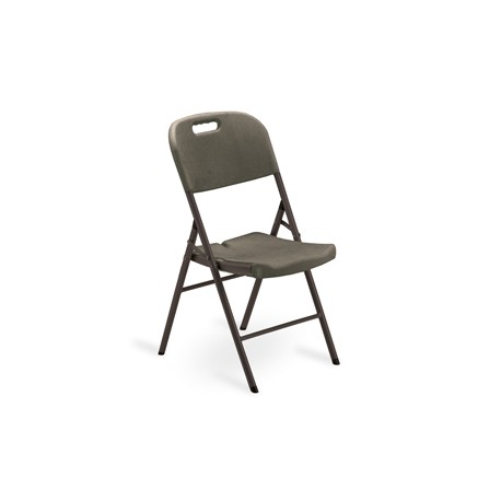 Sedia Horeca - pieghevole - 88 x 50 x 45 cm - acciaio/HDPE - noce - Garden Friend