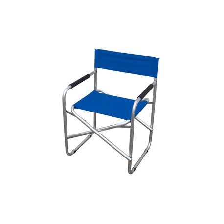Sedia pieghevole Regista - 79 x 47 x 57 cm - alluminio/PVC - blu - Garden Friend