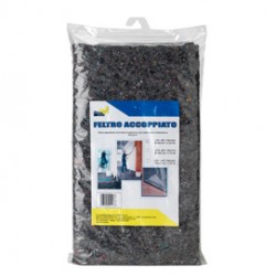 Feltro accoppiato - con base antiscivolo - in busta - 1 x 3,5 m - X-Robust