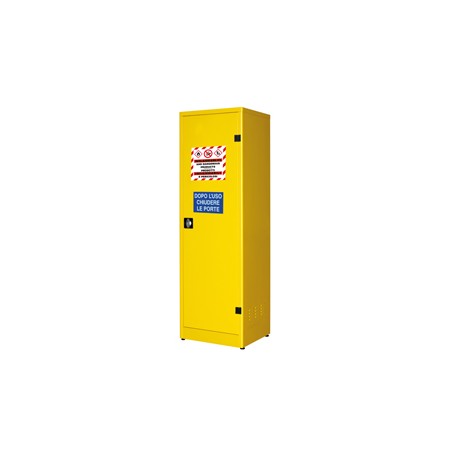 Armadio di sicurezza per liquidi infiammabili - 57,5 x 50 x 185 cm - giallo - Carvel