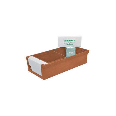 Kit Orto urbano - 115 x 58 x 28 cm - PE - terracotta - Verdemax