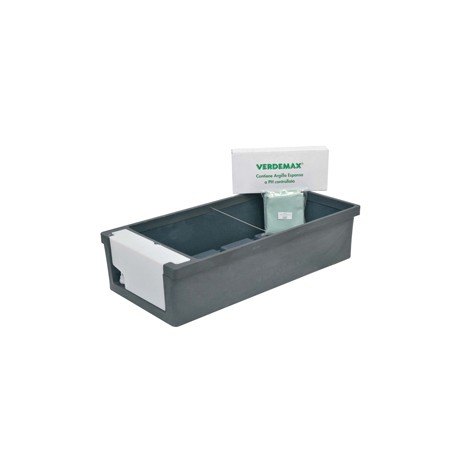 Kit Orto urbano - 115 x 58 x 28 cm - PE - antracite - Verdemax