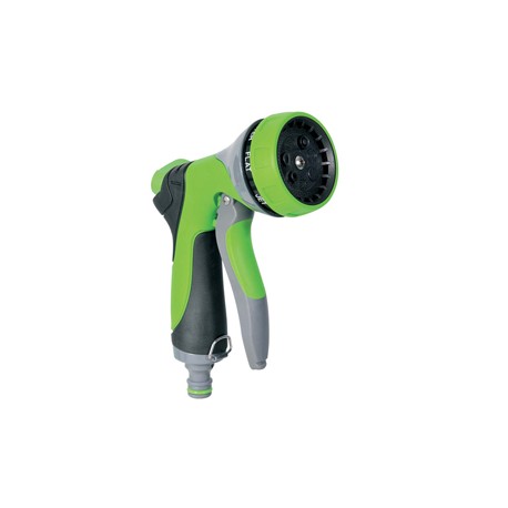 Pistola a doccia - 7 getti - alluminio - Verdemax