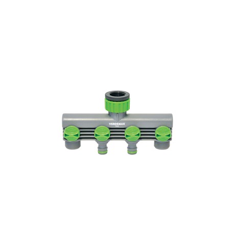 Raccordo rubinetto - 4 uscite - Verdemax