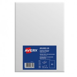 Etichette in carta bianca lucida - rimovibile - A3 (1 et/fg) - 10 fogli -  Avery