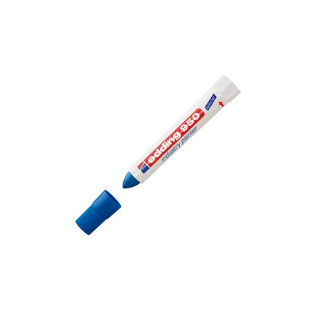 Marcatore a cera 950 - punta tonda - 10 mm - blu - Edding