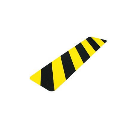 Striscia segnaletica da terra - giallo / nero - 610 x 150 mm - Tarifold