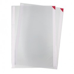 Tasche a L con retro adesivo - A4 - rosso - Tarifold - conf. 5 pezzi