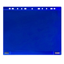 Buste forate - per supporti magnetici ad anelli - A4 - blu - Djois - conf. 5 pezzi