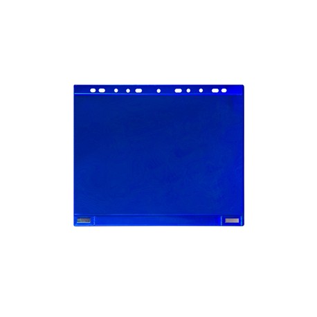 Buste forate - per supporti magnetici ad anelli - A4 - blu - Djois - conf. 5 pezzi