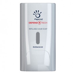 Dispenser antibatterico sapone liquido e gel Defend Tech - Papernet