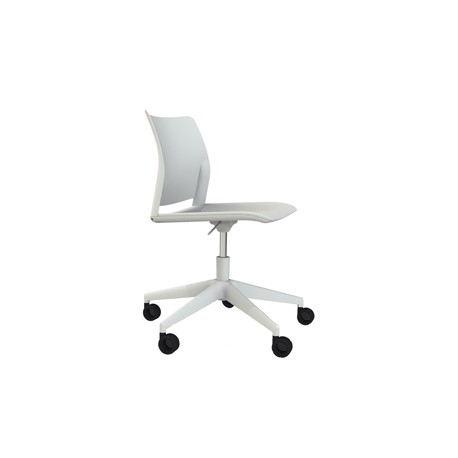 Seduta Home/Office Alpha APGB - senza braccioli - bianco - Unist