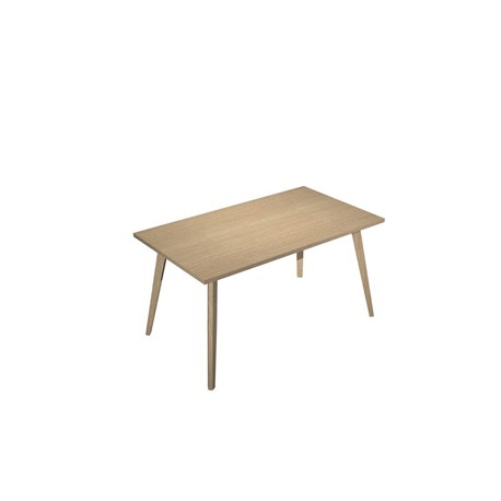 Scrivania Woody - 140 x 80 x H 74,4 cm - rovere / rovere