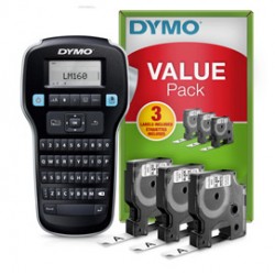 Promo Pack etichettatrice LabelManager 160 + 3 nastri D1 12 mm (n/b) - Dymo