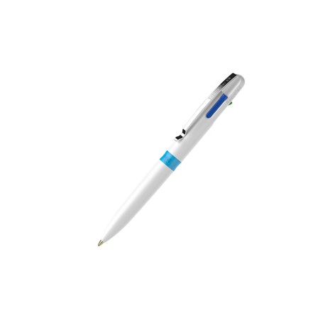 Penna a sfera Take 4 - punta media - 4 colori - fusto bianco - Schneider