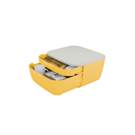 Cassettiera Cosy - 2 scomparti - giallo - Leitz