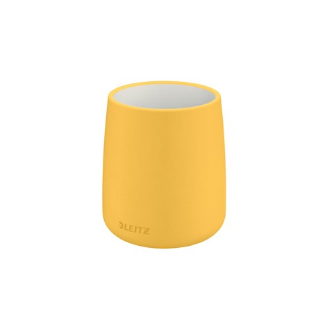 Portapenne Cosy - 10,8 x 8,5 cm - ceramica - giallo - Leitz