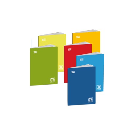 Maxiquaderno One Color Impatto Zero - A4 - 1 rigo c/margine - 20 +1 fg - 80 gr - Blasetti - expo 12 pezzi + 6 scatoline 