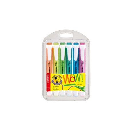 Evidenziatore Swing Cool - punta a scalpello - tratto 1 - 4 mm - Stabilo - astuccio 6 colori