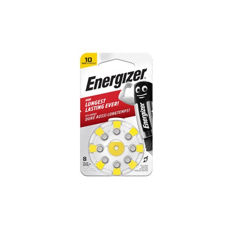 Pila per apparecchi acustici 10 Zinc Air - Energizer - blister 8 pezzi