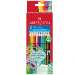 Matite colorate Color Grip - Faber-Castell - scatola 12 pezzi