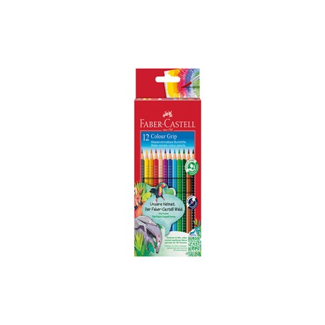 Matite colorate Color Grip - Faber-Castell - scatola 12 pezzi