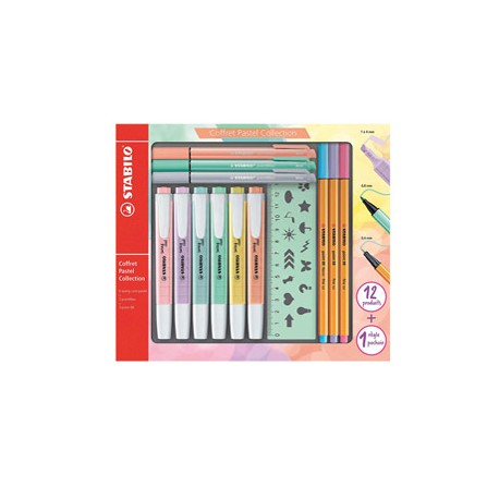 Set coffret Pastel Collection - Stabilo - 13 pezzi