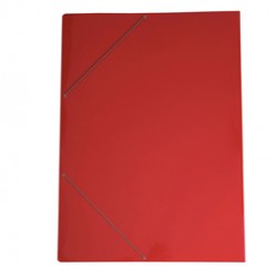 Cartella con elastico 71LD - cartoncino plast. - 70 x 100 cm - rosso - Cartotecnica del Garda