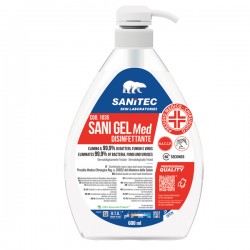Igienizzante mani Sani Gel Med - dispenser 600 ml - non profumato - Sanitec