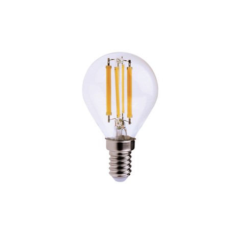 Lampada - Led - minisfera - 6W - E14 - 3000K - luce bianca calda - MKC