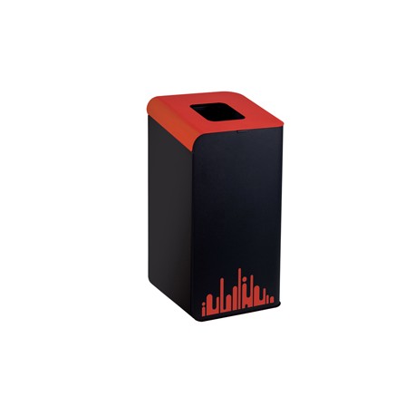 Gettacarte Rubik Evo - per raccolta differenziata - 80 L - rosso - Medial