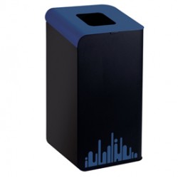 Gettacarte Rubik Evo - per raccolta differenziata - 80 L - blu - Medial International