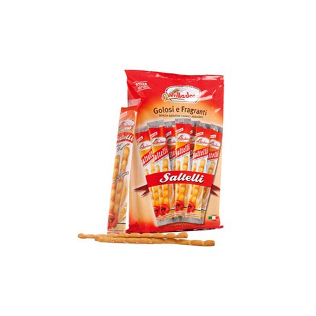 Grissini Saltelli - 240 gr - multipack 18  monoporzioni - Valledoro