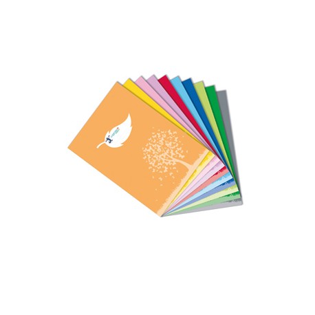 Coprimaxi Green - c/tasche - 21 x 30 cm - carta 120 gr - arancio - Colorosa