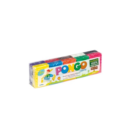 Pasta Pongo - panetto 50 gr - colori assortiti - Giotto - conf.10 pezzi