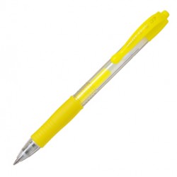 Roller gel a scatto G-2 - punta 0,7mm - giallo neon - Pilot