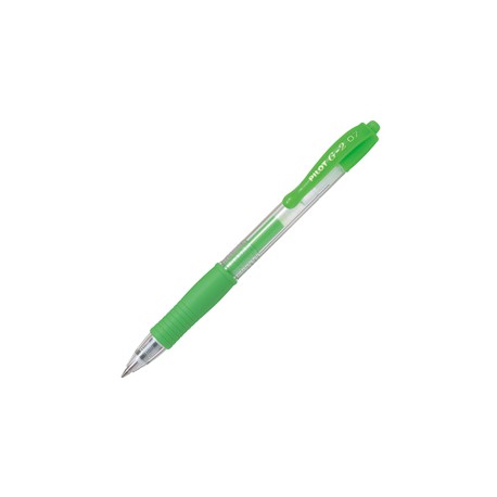 Roller gel a scatto G-2 - punta 0,7mm - verde neon - Pilot