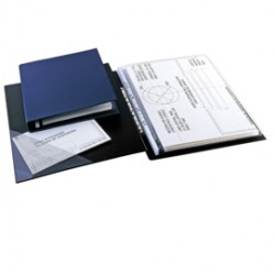 Raccoglitore Sanremo 2000 - 4 anelli a D 40 mm - dorso 5,5 cm - 30 x 42 cm (libro) - blu - Sei Rota