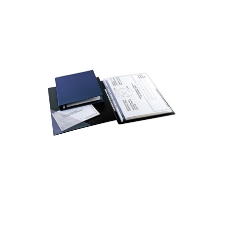 Raccoglitore Sanremo 2000 - 4 anelli a D 40 mm - dorso 5,5 cm - 30 x 42 cm (libro) - blu - Sei Rota