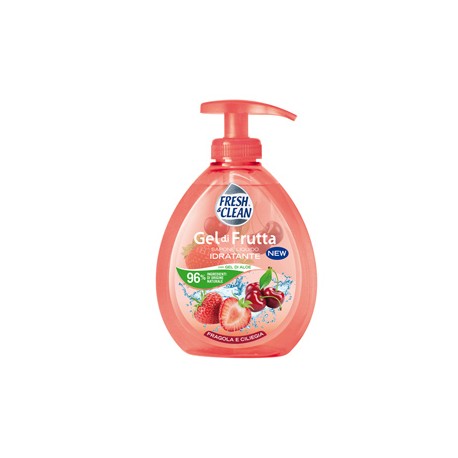 Sapone Gel - liquido - fragola/ciliegia - 300 ml - Fresh&Clean