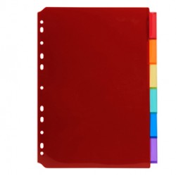 Intercalari neutri - PP - A4 - trasparente - 6 posizioni - Exacompta