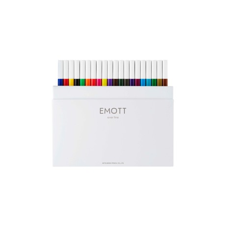 Fineliner Emott - tratto 0.4 mm - colori assortiti standard - Uni Mitsubishi - conf. 40 pezzi