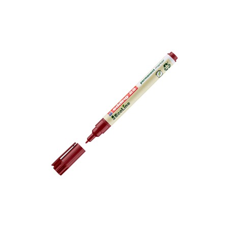 Marcatore permanente 25 Ecoline - punta tonda 1.0 mm - rosso - Edding