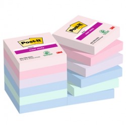 Blocco Post it® Super Sticky - 622-12SS-SOUL - 47,6 x 47,6  mm - colori Soulful - 90 fogli - Post it® - conf. 12 pezzi