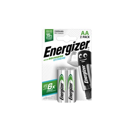 Pila AA Extreme - ricaricabili - Energizer - blister 2 pezzi