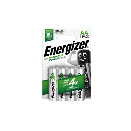 Pila AA Power Plus - ricaricabili - Energizer - blister 4 pezzi