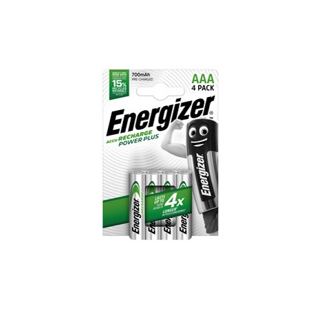 Pila ministilo AAA - 1,2V - Power Plus - ricaricabili - Energizer - blister 4 pezzi