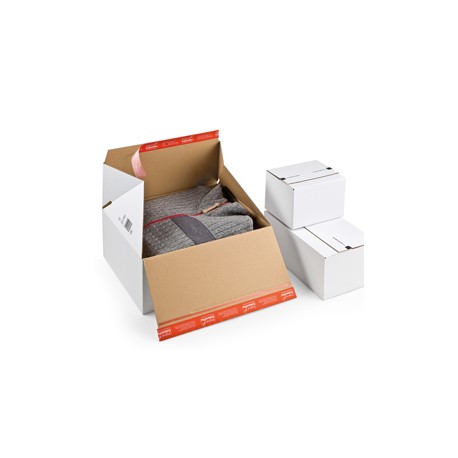 Scatola e-commerce pack - per spedizioni - 18,4 x 14,9 x 12,7 cm - cartone - bianco - ColomPac