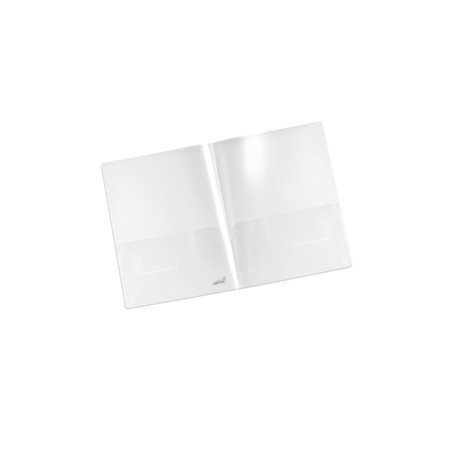 Cartellina doppia tasca Plastidea - PP - trasparente - Iternet - conf. 5 pezzi