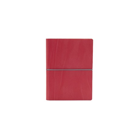 Taccuino Evo Ciak - 9 x 13 cm - fogli bianchi - copertina rosso corallo - In Tempo